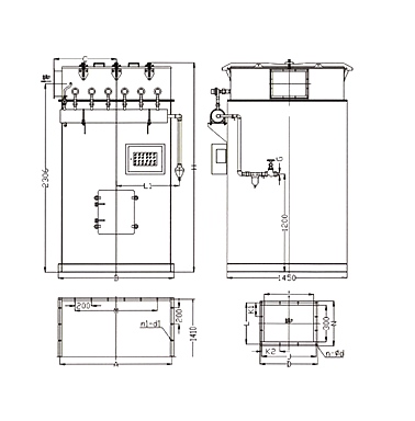 袋式脈沖倉(cāng)頂除塵器
